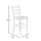 Flash Furniture Antique White Wash Solid Wood Bar Stools, 2PK ES-STBN5-29-WH-2-GG - alternate 6